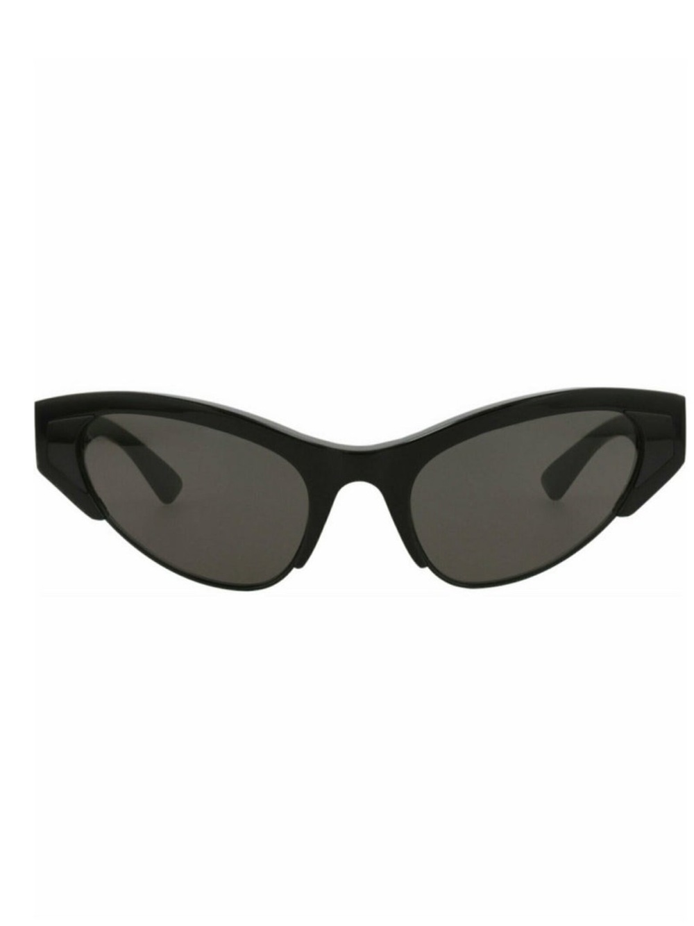 Bottega Veneta Black Slim Cat-Eye Sunglasses